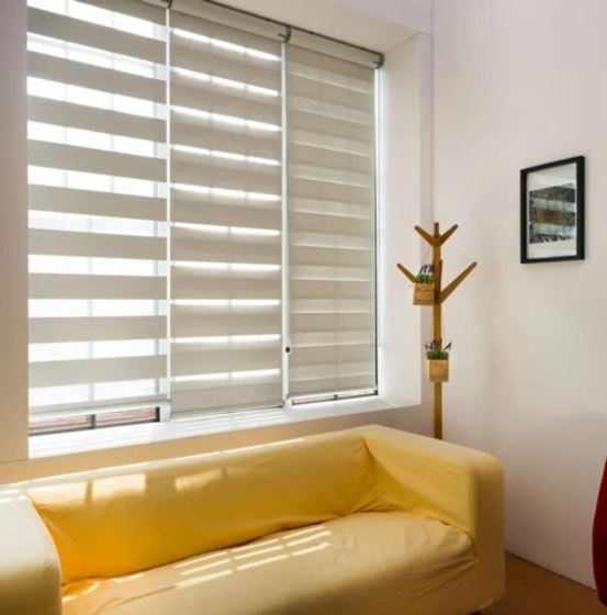 Perbandingan zebra blinds dan roller blinds